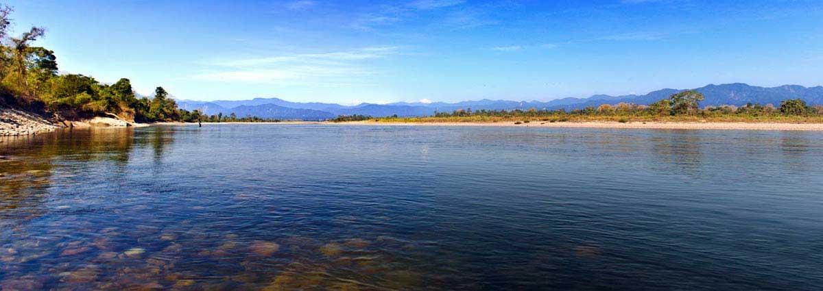 Rivers At jim corbett national park India Rivers At jim corbett national park India